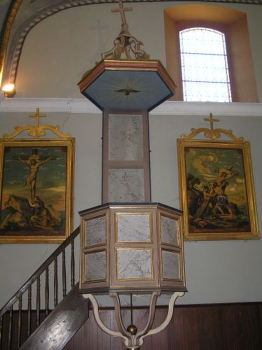 chaire à prêcher - © Ministère de la Culture (France), Conservation des antiquités et des objets d’art de l'Ariège – Tous droits réservés 