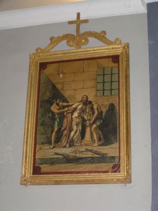 chemin de croix, détail d’une station - © Ministère de la Culture (France), Conservation des antiquités et des objets d’art de l'Ariège – Tous droits réservés 