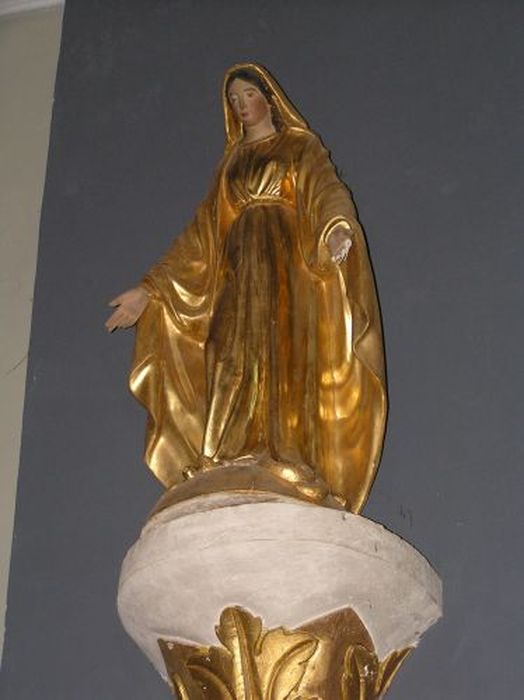 statue : Vierge de la Médaille de Saleix - © Ministère de la Culture (France), Conservation des antiquités et des objets d’art de l'Ariège – Tous droits réservés 