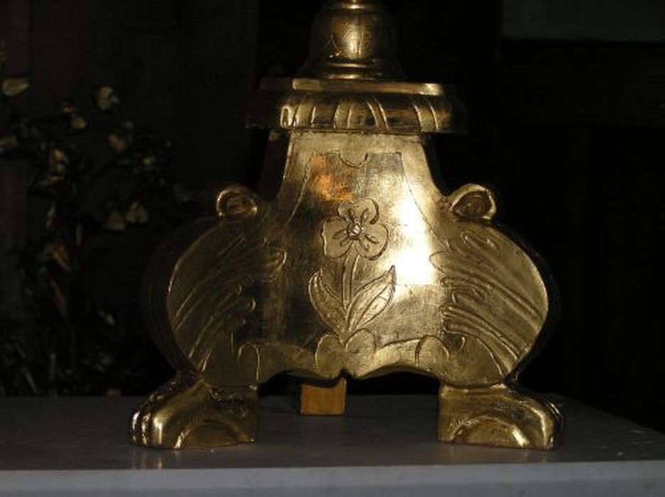 chandelier d'autel, détail - © Ministère de la Culture (France), Conservation des antiquités et des objets d’art de l'Ariège – Tous droits réservés 