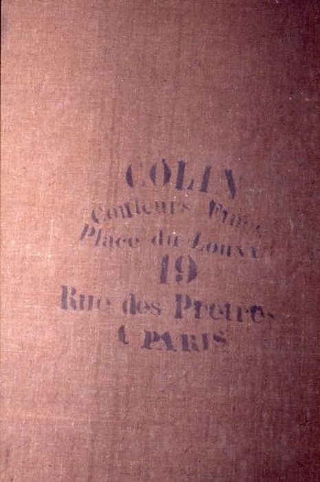 tableau : Crucifixion (la), détail de l’inscription