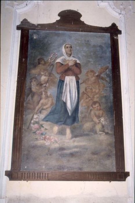 tableau, cadre : Apothéose de Sainte Germaine - © Ministère de la Culture (France), Conservation des antiquités et des objets d’art de l'Ariège – Tous droits réservés