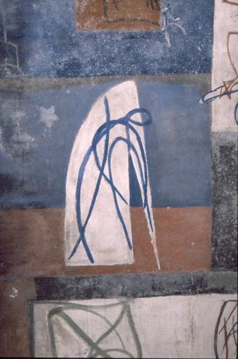 peinture monumentale (fresque) : Vie de la Vierge, détail - © Ministère de la Culture (France), Conservation des antiquités et des objets d’art de l'Ariège – Tous droits réservés 