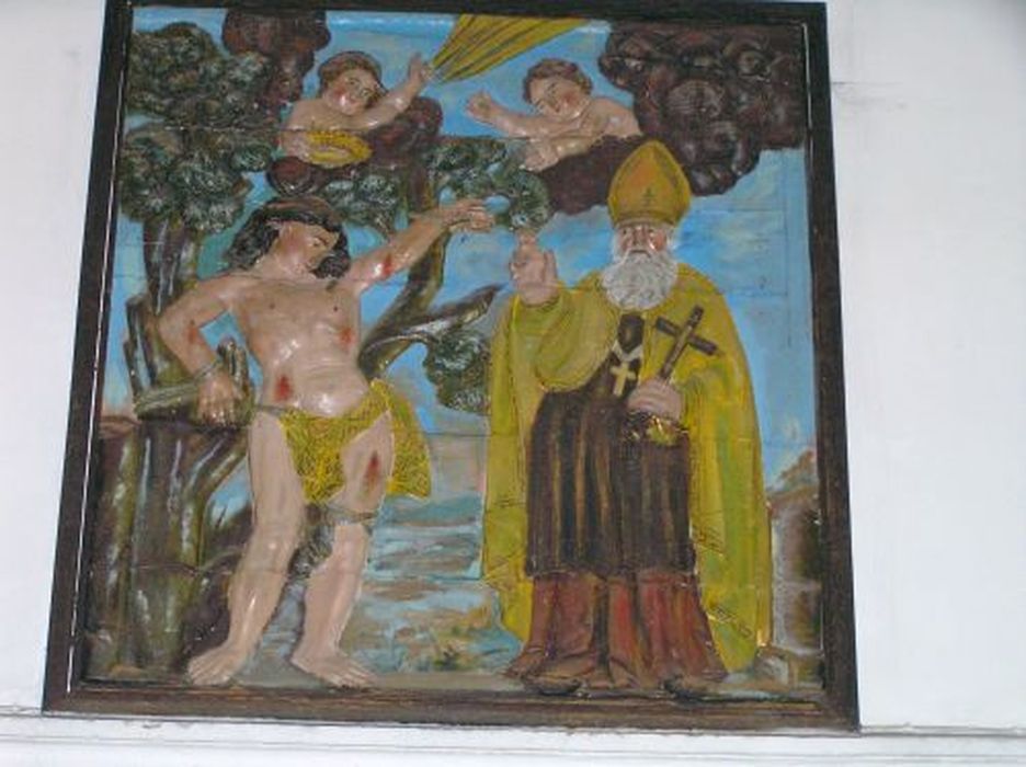 bas-relief : Martyre de saint Sébastien