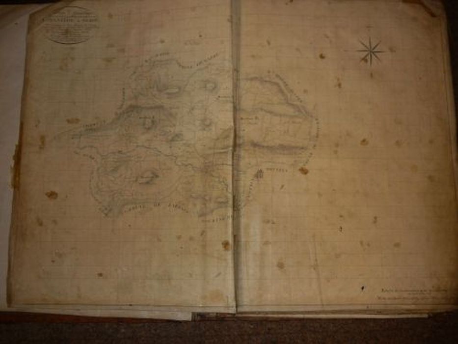carte (plan cadastral) de La Bastide-de-Sérou, détail - © Ministère de la Culture (France), Conservation des antiquités et des objets d’art de l'Ariège – Tous droits réservés 