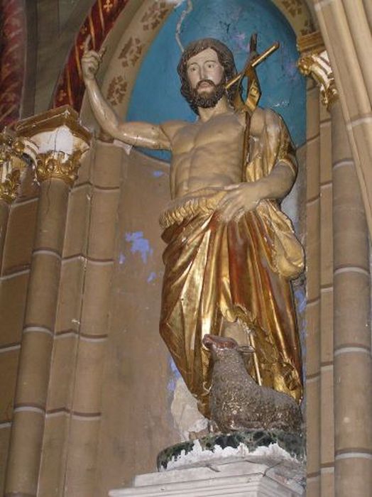 statue : Saint Jean-Baptiste - © Ministère de la Culture (France), Conservation des antiquités et des objets d’art de l'Ariège – Tous droits réservés