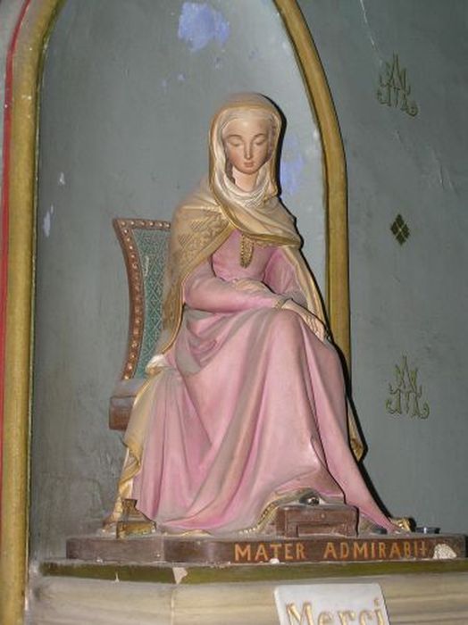 statue : Vierge assise - © Ministère de la Culture (France), Conservation des antiquités et des objets d’art de l'Ariège – Tous droits réservés