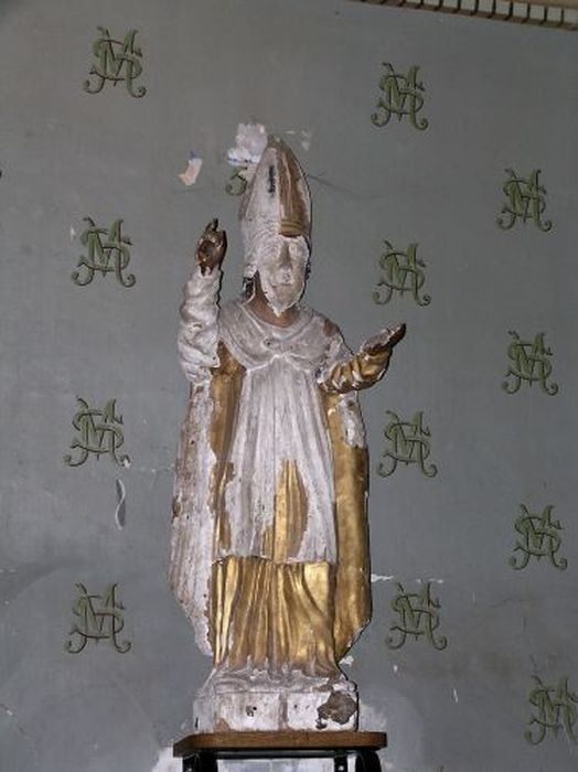 statue : Evêque - © Ministère de la Culture (France), Conservation des antiquités et des objets d’art de l'Ariège – Tous droits réservés