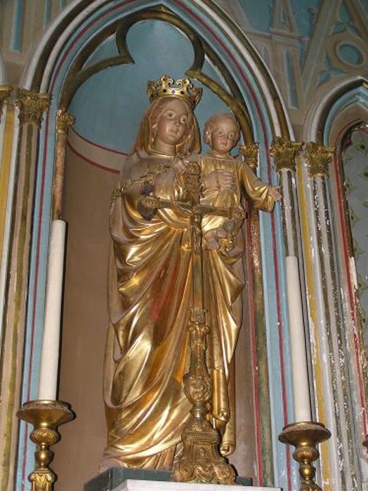 statue : Vierge à l'Enfant - © Ministère de la Culture (France), Conservation des antiquités et des objets d’art de l'Ariège – Tous droits réservés