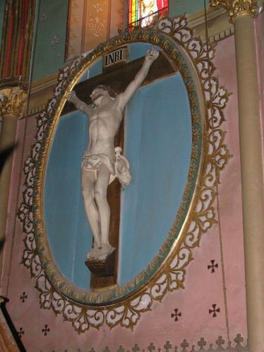 statue : Christ en croix - © Ministère de la Culture (France), Conservation des antiquités et des objets d’art de l'Ariège – Tous droits réservés