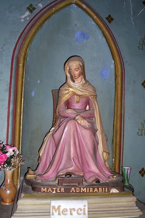 statue : Vierge assise - © Ministère de la Culture (France), Conservation des antiquités et des objets d’art de l'Ariège – Tous droits réservés 