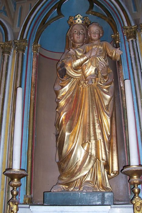 statue : Vierge à l'Enfant - © Ministère de la Culture (France), Conservation des antiquités et des objets d’art de l'Ariège – Tous droits réservés 
