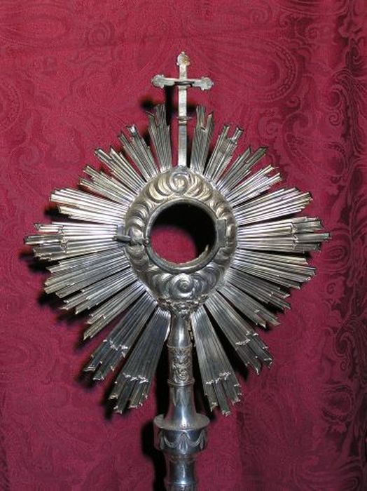 ostensoir, vue partielle