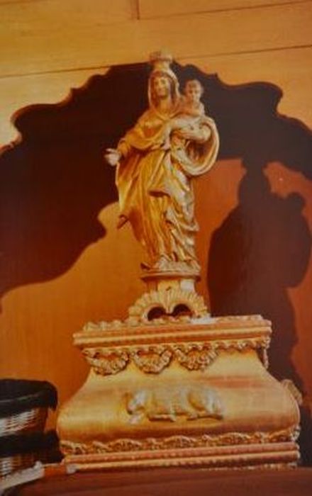 statue de procession : Vierge à l'Enfant - © Ministère de la Culture (France), Conservation des antiquités et des objets d’art de l'Ariège – Tous droits réservés