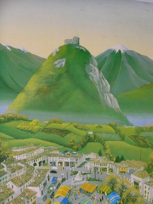 tableau : Bélesta, vue partielle - © Ministère de la Culture (France), Conservation des antiquités et des objets d’art de l'Ariège – Tous droits réservés 