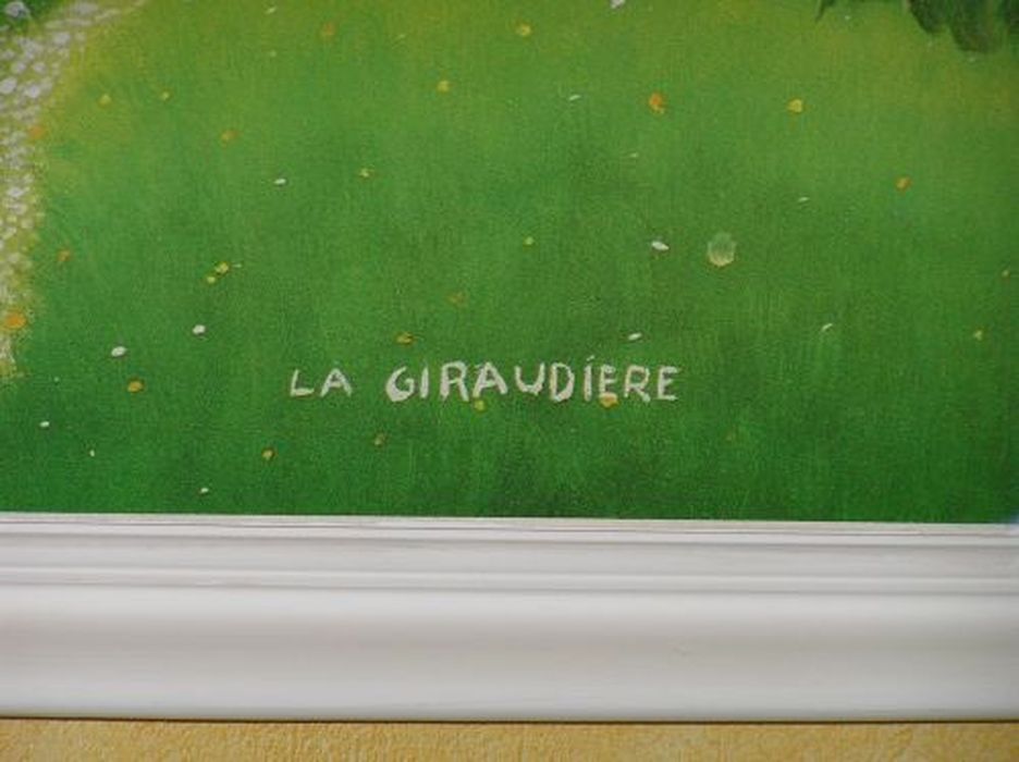 tableau : Bélesta, détail de la signature - © Ministère de la Culture (France), Conservation des antiquités et des objets d’art de l'Ariège – Tous droits réservés 