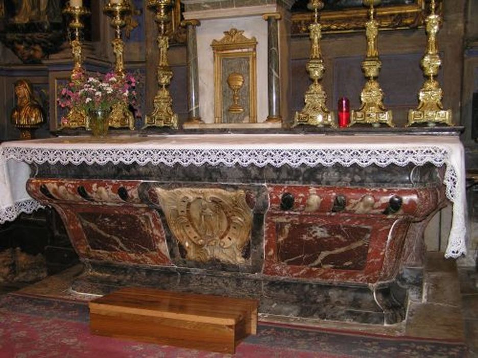 maître-autel - © Ministère de la Culture (France), Conservation des antiquités et des objets d’art de l'Ariège – Tous droits réservés
