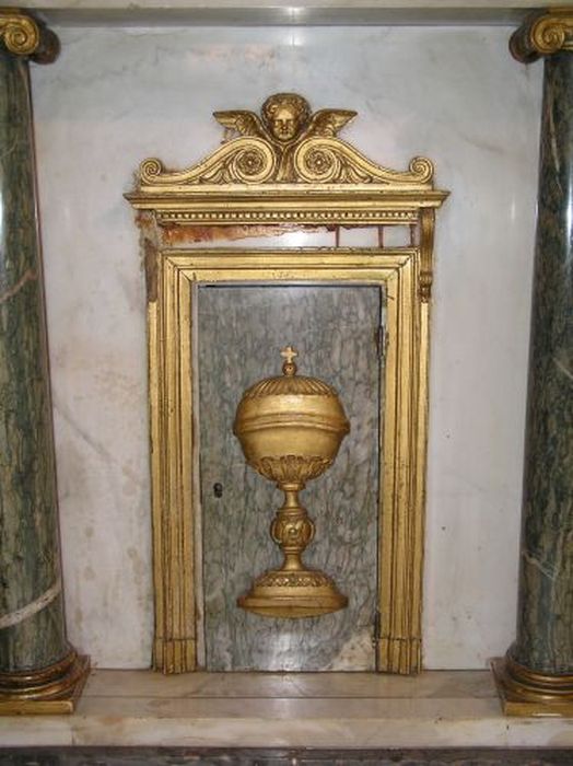 tabernacle du maître-autel, détail - © Ministère de la Culture (France), Conservation des antiquités et des objets d’art de l'Ariège – Tous droits réservés 