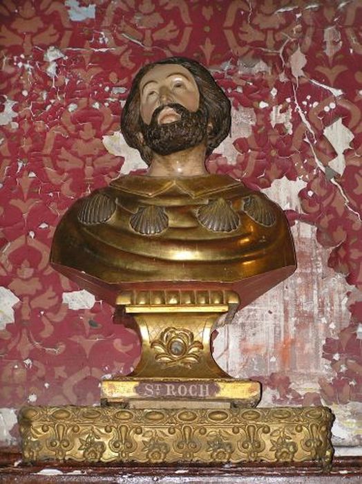 buste-reliquaire : Saint Roch de Montpellier - © Ministère de la Culture (France), Conservation des antiquités et des objets d’art de l'Ariège – Tous droits réservés