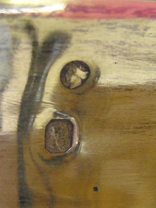 Calice, détail des poinçons