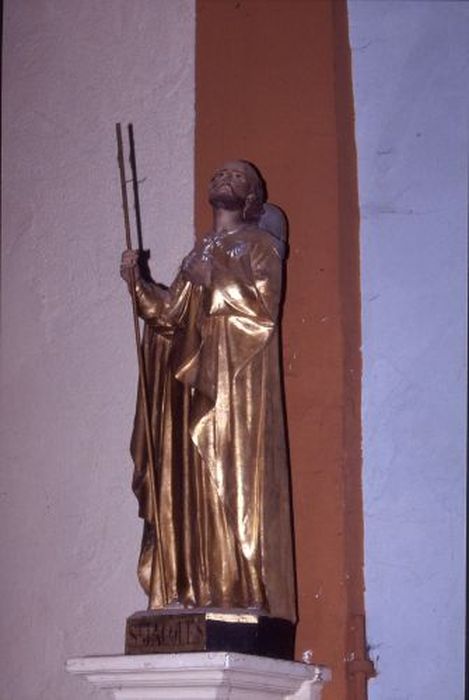 statue : Saint Jacques - © Ministère de la Culture (France), Conservation des antiquités et des objets d’art de l'Ariège – Tous droits réservés
