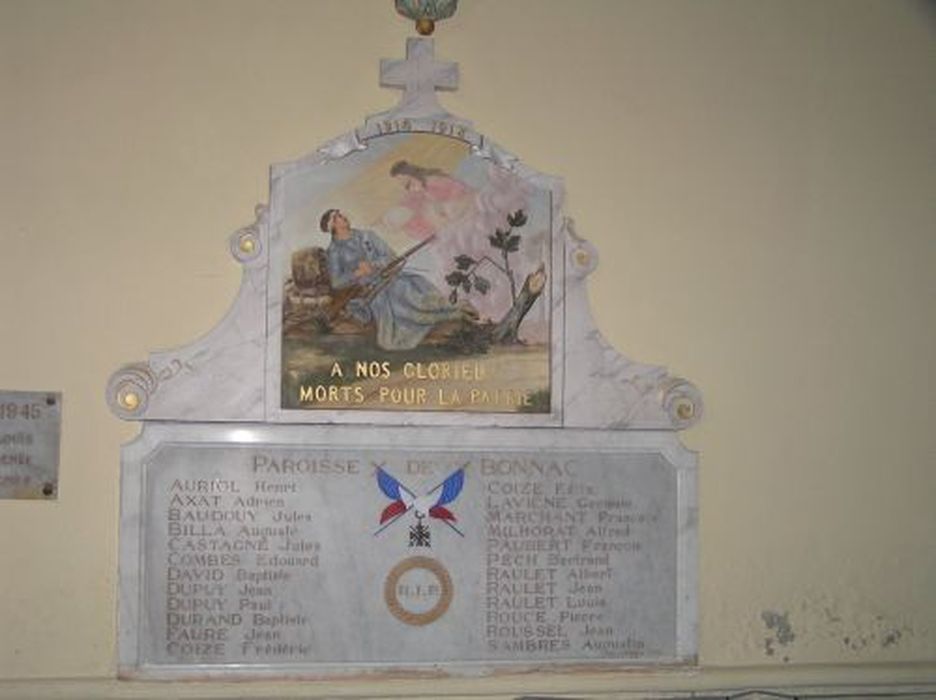monument aux morts de la guerre de 1914-1918 - © Ministère de la Culture (France), Conservation des antiquités et des objets d’art de l'Ariège – Tous droits réservés