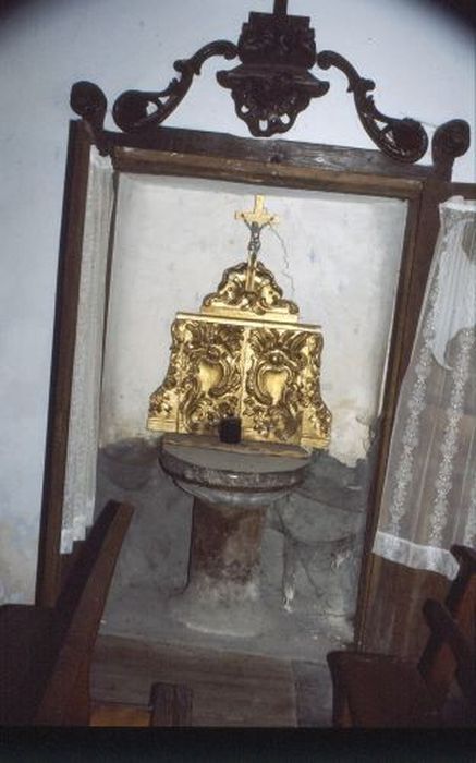 retable des fonts baptismaux - © Ministère de la Culture (France), Conservation des antiquités et des objets d’art de l'Ariège – Tous droits réservés 