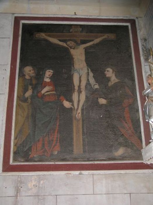 tableau : Crucifixion (la) - © Ministère de la Culture (France), Conservation des antiquités et des objets d’art de l'Ariège – Tous droits réservés 