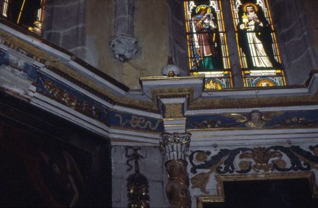 retable du maître-autel, vue partielle