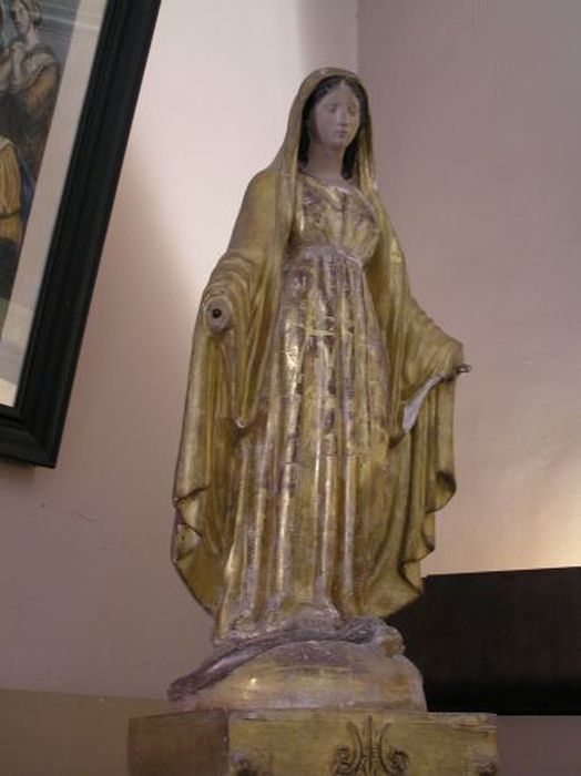 statue : Vierge Marie - © Ministère de la Culture (France), Conservation des antiquités et des objets d’art de l'Ariège – Tous droits réservés 