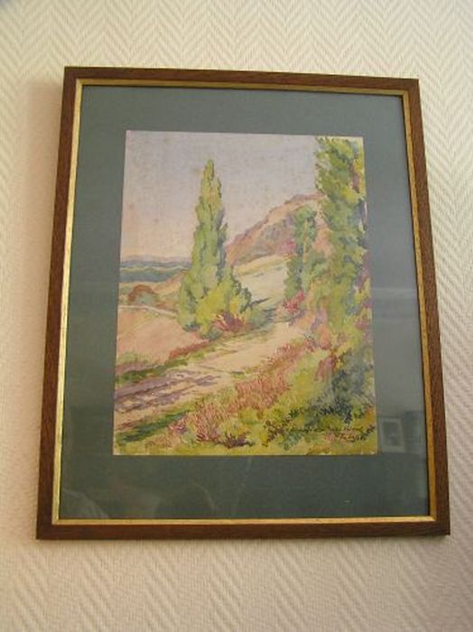 dessin : Paysage - © Ministère de la Culture (France), Conservation des antiquités et des objets d’art de l'Ariège – Tous droits réservés 