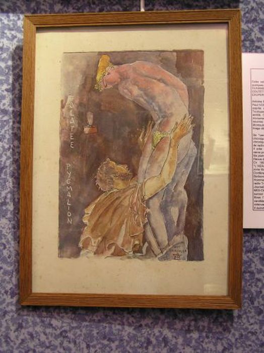 dessin : Galatée et Pygmalion - © Ministère de la Culture (France), Conservation des antiquités et des objets d’art de l'Ariège – Tous droits réservés 