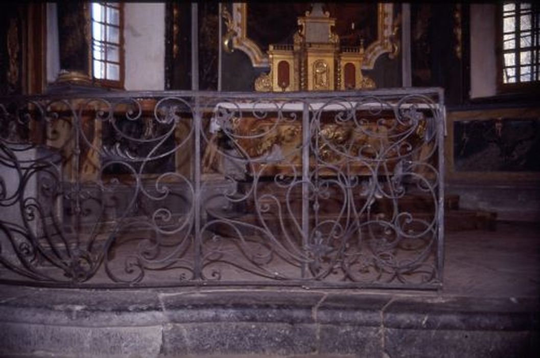 clôture de choeur (table de communion), vue partielle