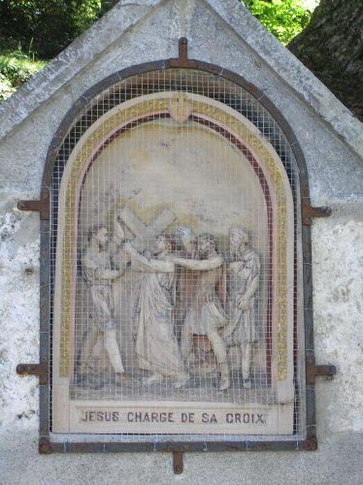 chemin de croix : hauts-reliefs, détail d’une station