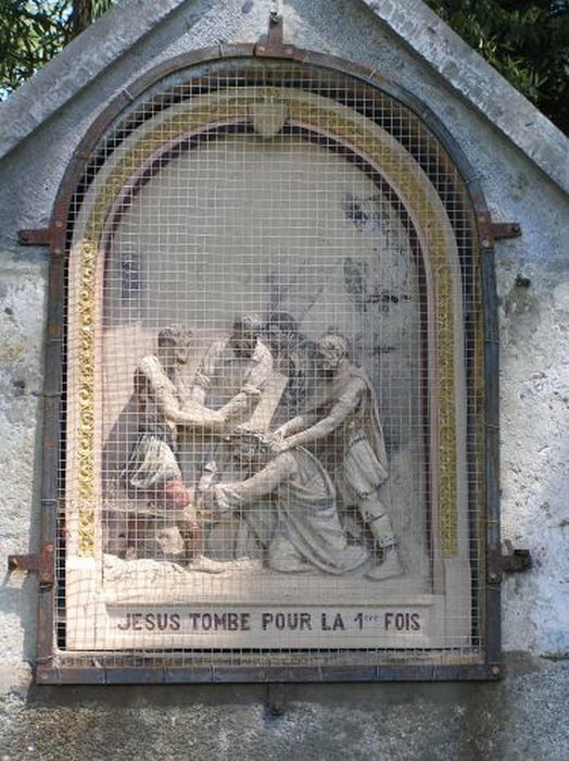 chemin de croix : hauts-reliefs, détail d’une station