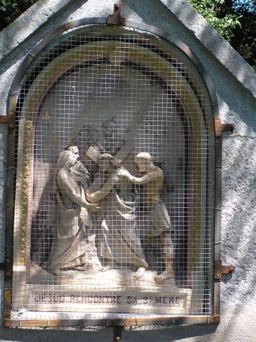 chemin de croix : hauts-reliefs, détail d’une station