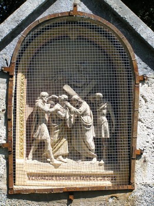 chemin de croix : hauts-reliefs, détail d’une station
