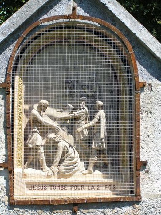 chemin de croix : hauts-reliefs, détail d’une station