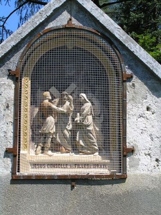 chemin de croix : hauts-reliefs, détail d’une station