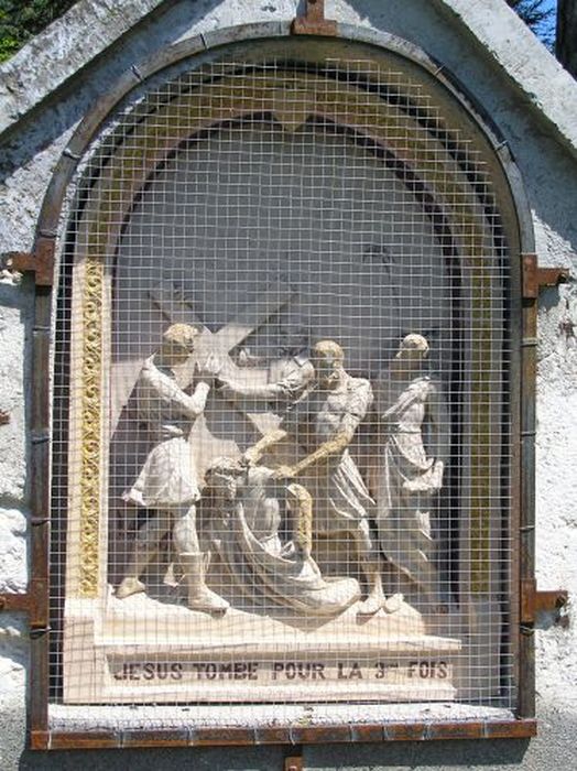 chemin de croix : hauts-reliefs, détail d’une station