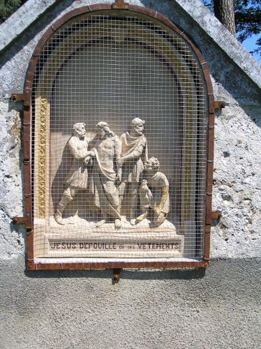 chemin de croix : hauts-reliefs, détail d’une station