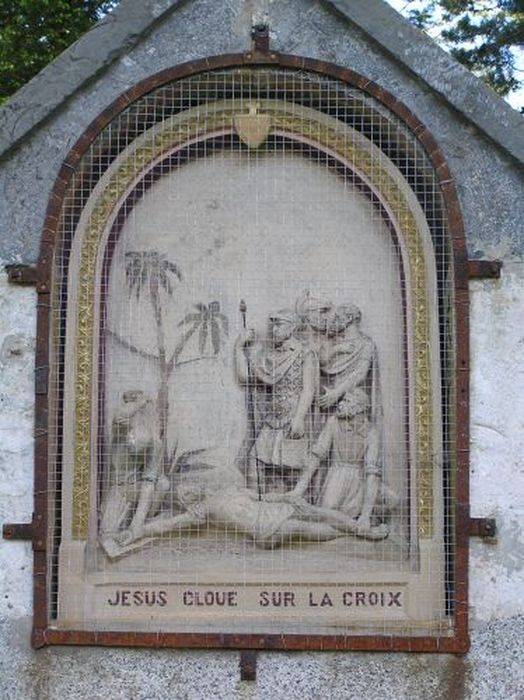 chemin de croix : hauts-reliefs, détail d’une station
