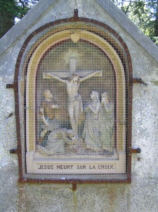 chemin de croix : hauts-reliefs, détail d’une station