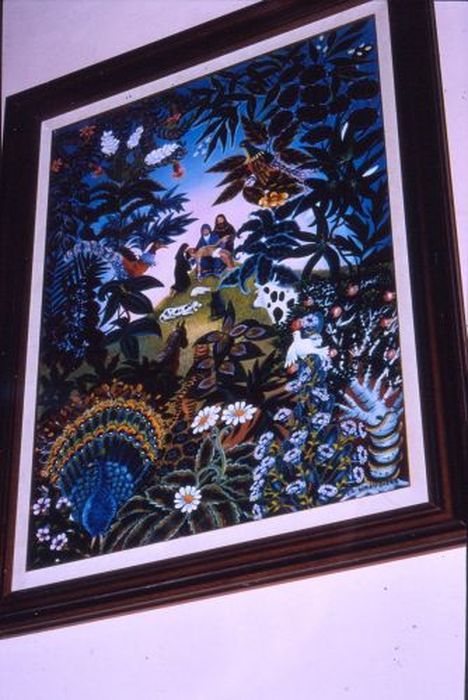 tableau et son cadre : Vierge de Pitié