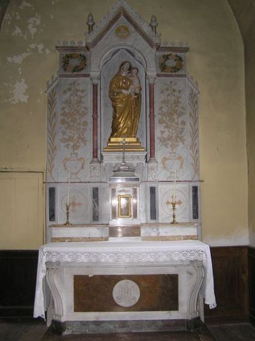 Autel de la chapelle de la Vierge