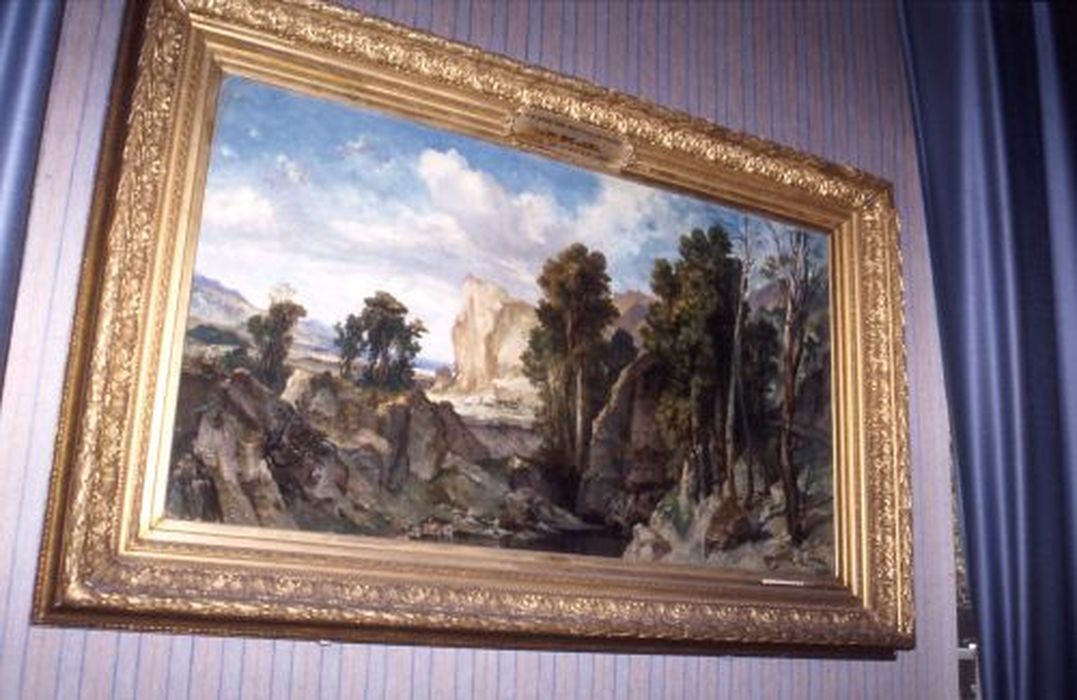 tableau : Vue prise aux environs de Cannes - © Ministère de la Culture (France), Conservation des antiquités et des objets d’art de l'Ariège – Tous droits réservés 