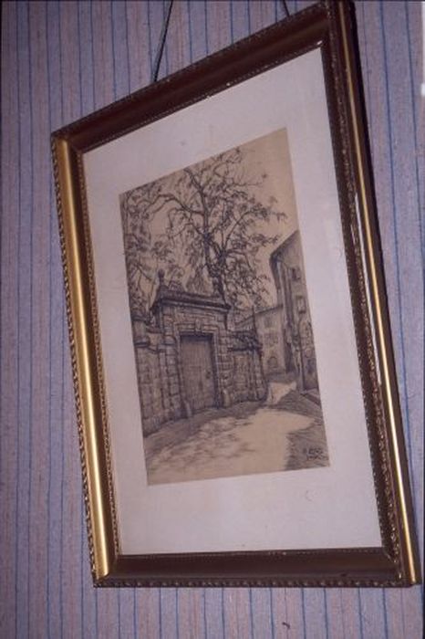 estampe : Porche fuxéen - © Ministère de la Culture (France), Conservation des antiquités et des objets d’art de l'Ariège – Tous droits réservés 