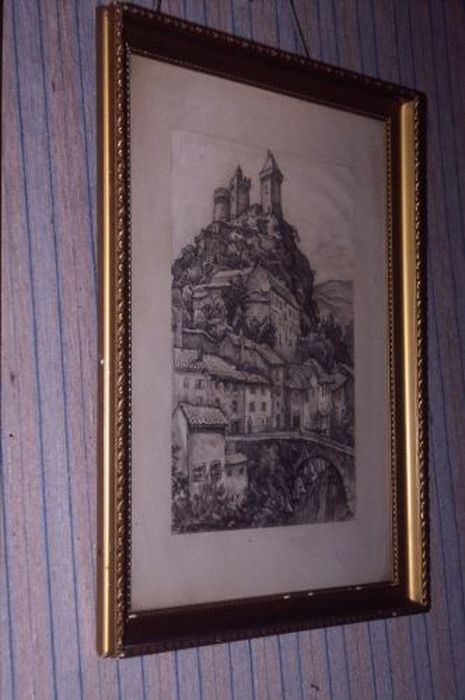 estampe : Château de Foix - © Ministère de la Culture (France), Conservation des antiquités et des objets d’art de l'Ariège – Tous droits réservés 