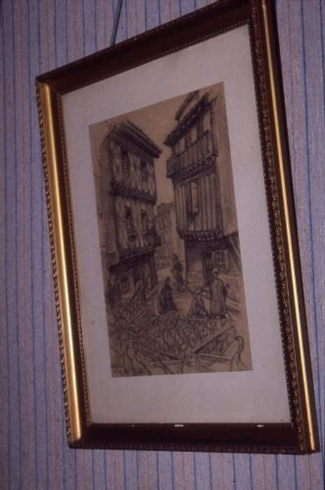 estampe : Marché aux oies à Foix - © Ministère de la Culture (France), Conservation des antiquités et des objets d’art de l'Ariège – Tous droits réservés 