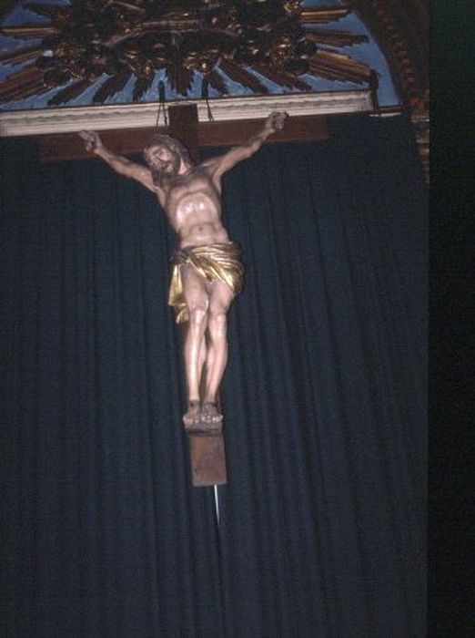 statue : Christ en croix - © Ministère de la Culture (France), Conservation des antiquités et des objets d’art de l'Ariège – Tous droits réservés 